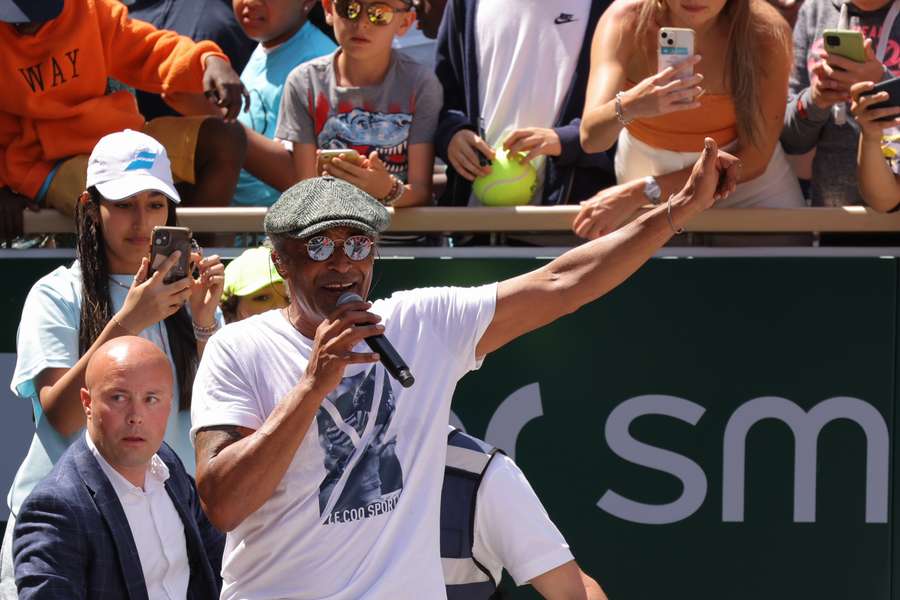 Yannick Noah a donné un concert samedi à la veille du début du tournoi.