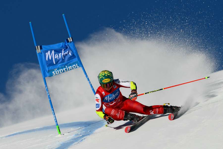 Austria's Julia Scheib in action at Kronplatz