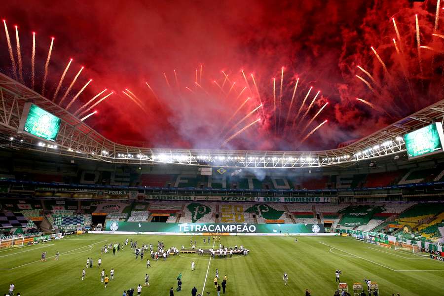 Comemoração do título da Copa do Brasil de 2021, última vez que o Verdão ganhou a competição