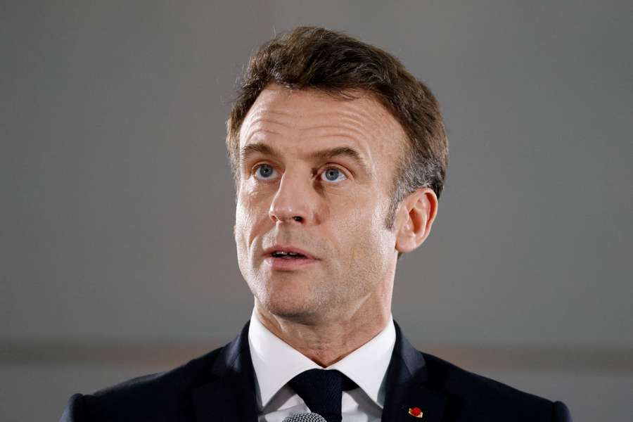 O Presidente francês Emmanuel Macron