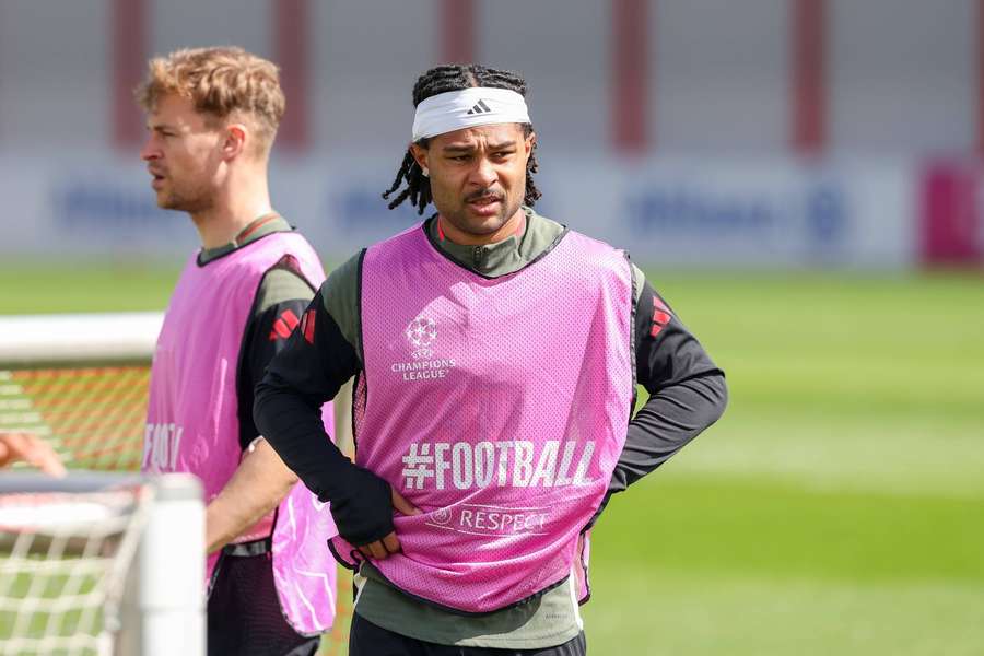 Serge Gnabry im Training. Serge Gnabry im Training.