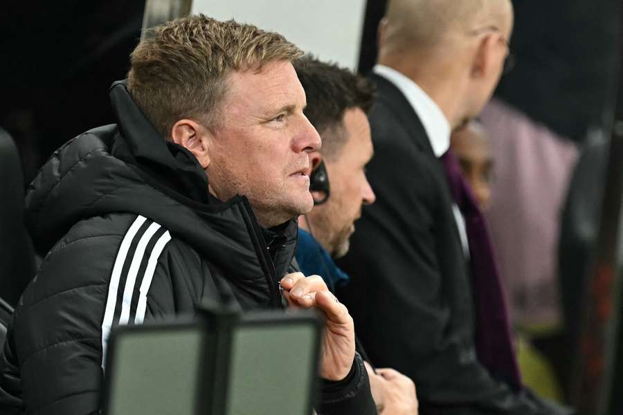 Newcastle United's English head coach Eddie Howe