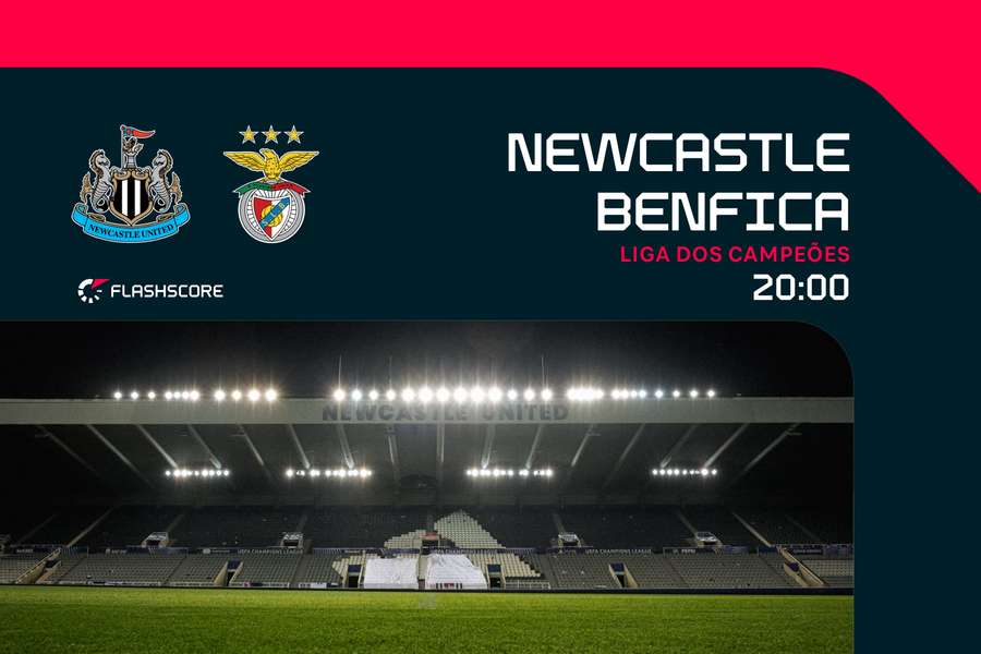 Newcastle recebe o Benfica em nova ronda europeia Newcastle recebe o Benfica em nova ronda europeia