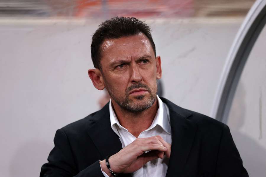 Socceroos head coach Tony Popovic looks on during June's 2026 FIFA World Cup Qualifier against Saudi Arabia in Jeddah.