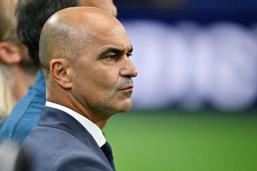 Roberto Martinez on the touchline during the round of 16 match Roberto Martinez on the touchline during the round of 16 match