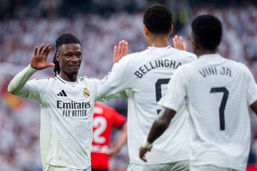 Camavinga, Bellingham y Vinicius