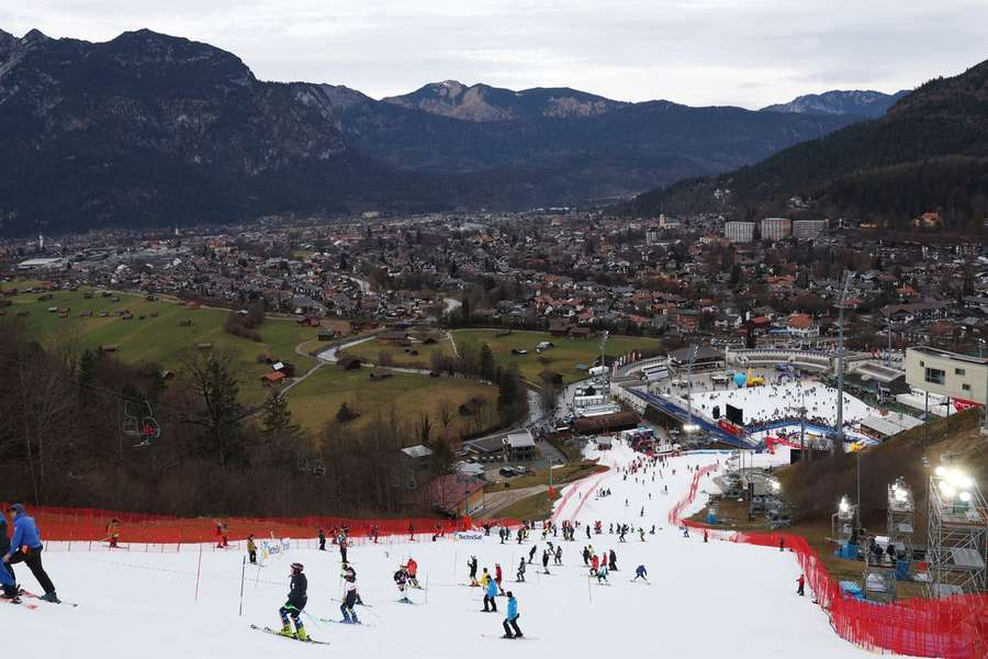 Kaum Schnee in Garmisch-Partenkirchen (Bild 04. Januar)