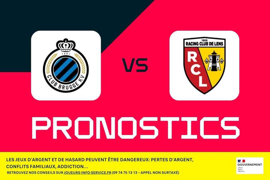Club Brugge - RC Lens  : Pronostics, meilleurs paris et cotes (Ligue des champions)