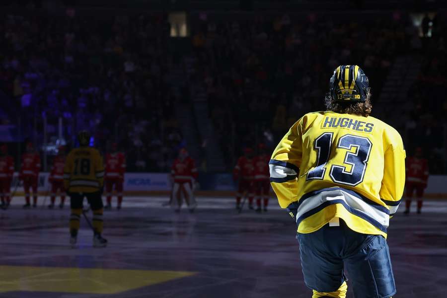 T.J. Hughes v NCAA zářil. T.J. Hughes v NCAA zářil.