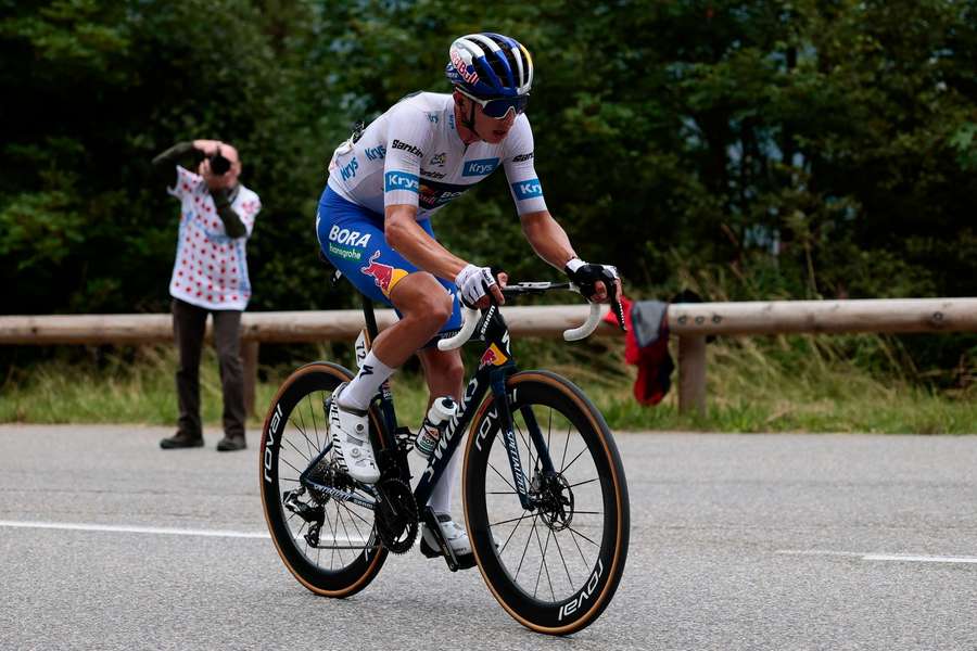 Florian Lipowitz auf seinem Bike.