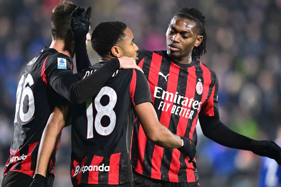 Rafael Leão e companhia em ação pelo AC Milan