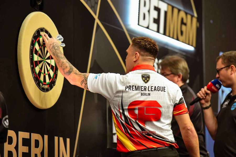 Gerwyn Price im Februar in Berlin.