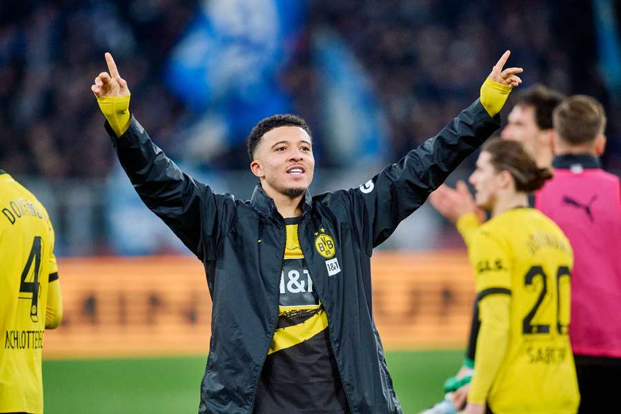 Dortmund forward Jadon Sancho has two assists in three games since returning to Germany