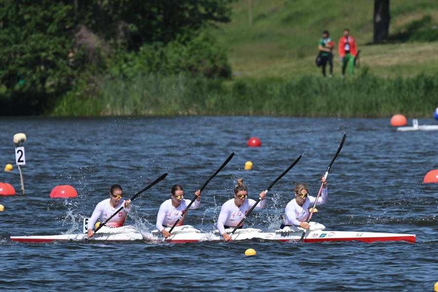 Igrzyska Europejskie - złoty medal kobiecej czwórki kajakowej na 500 m