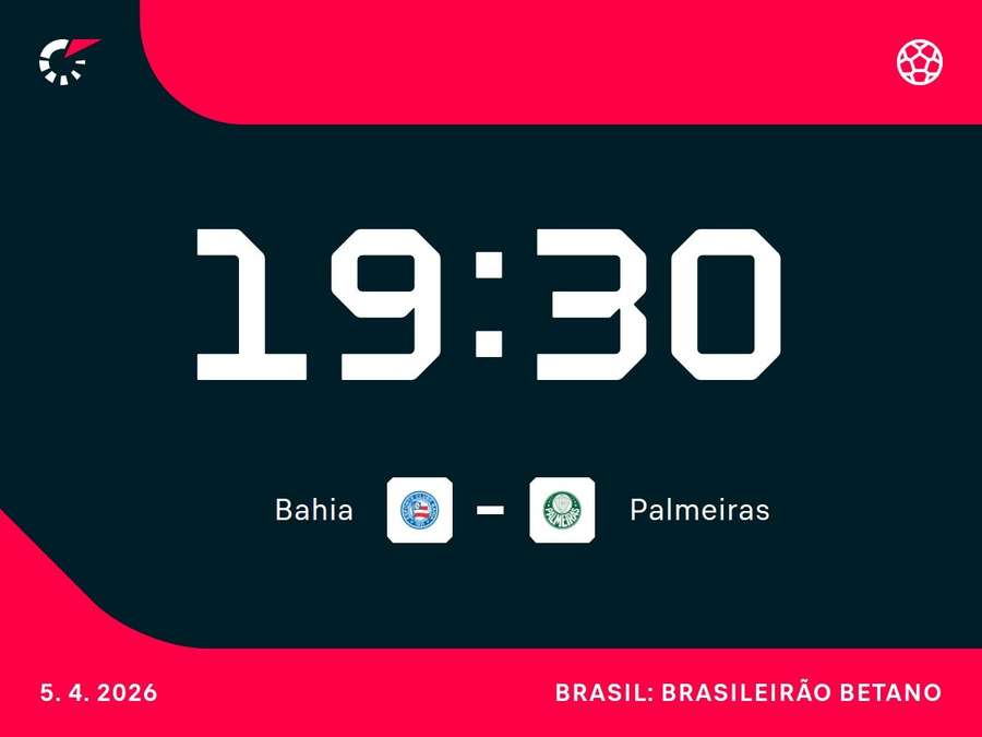 Bahia x Palmeiras fazem confronto de times da parte de cima da classificação Bahia x Palmeiras fazem confronto de times da parte de cima da classificação
