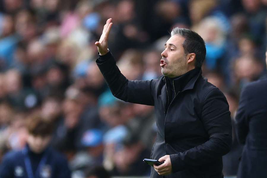 Marti Cifuentes on the touchline