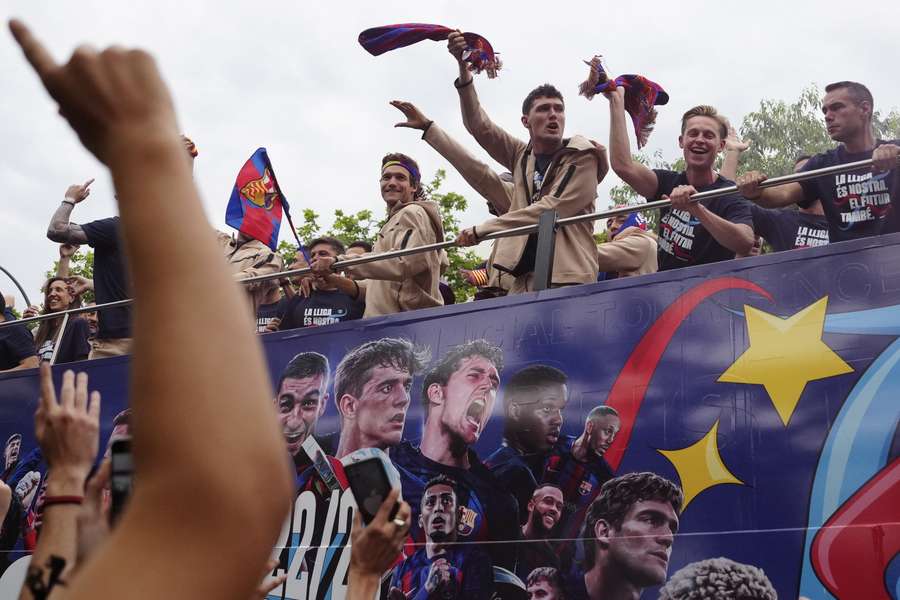 De mannen de vrouwen van FC Barcelona werden allebei kampioen van Spanje