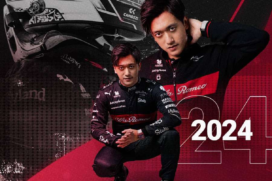 Pilotul chinez de Formula 1 Guanyu Zhou și-a prelungit contractul cu Alfa Romeo până în 2024