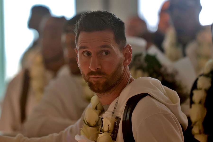 Lionel Messi le 19 janvier en Arabie saoudite.