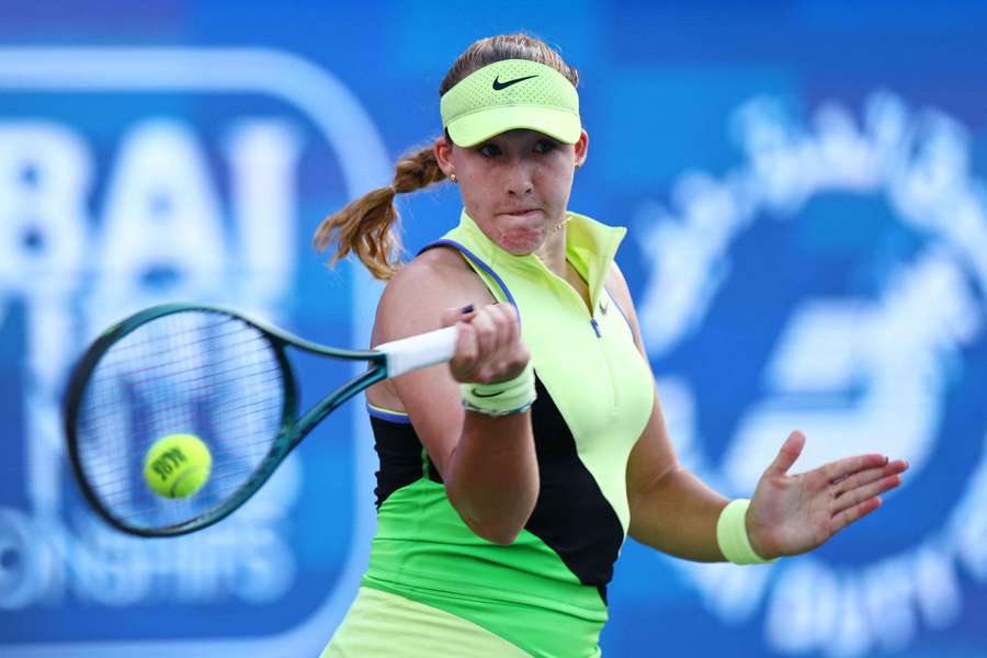 Andreeva à Dubaï le 19 février.