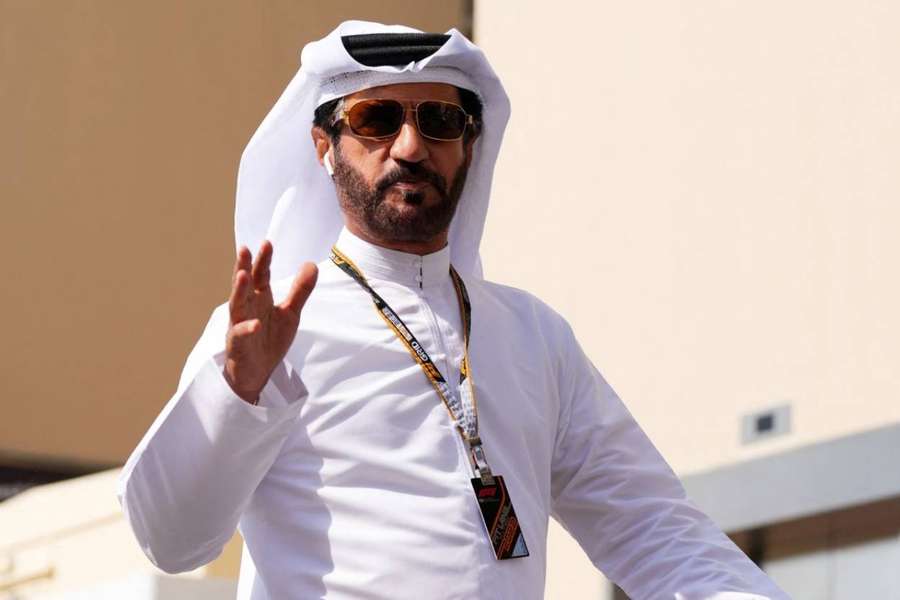 FIA president Mohammed Ben Sulayem at the Yas Marina Circuit