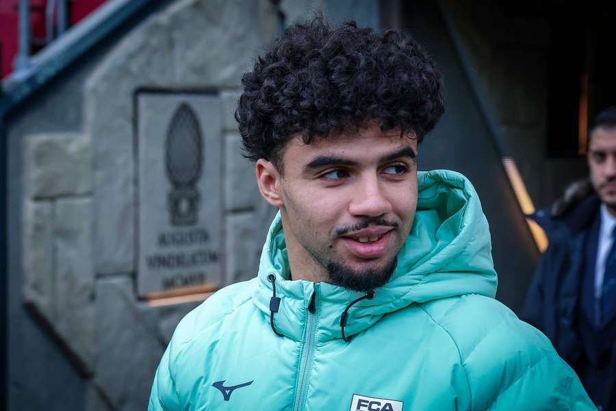 Aiman Dardari vor dem Spiel seiner Augsburger gegen RB Leipzig. Aiman Dardari vor dem Spiel seiner Augsburger gegen RB Leipzig.