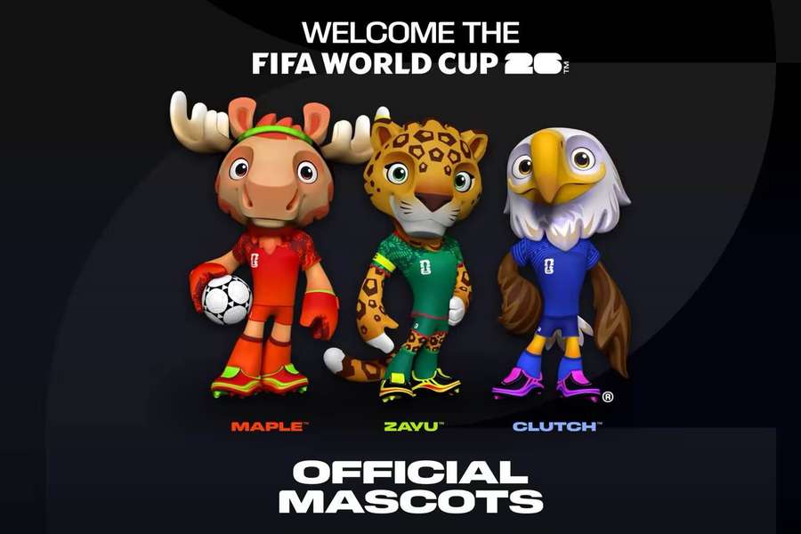 Maple, Zayu y Clutch, las mascotas del Mundial 2026