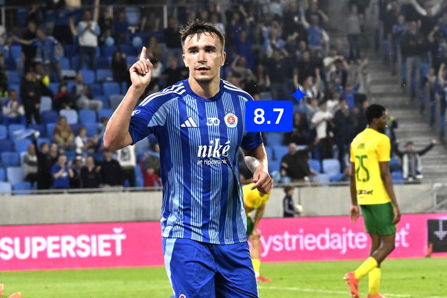 Strelec bol najlepšie hodnoteným hráčom 8. kola nadstavby.