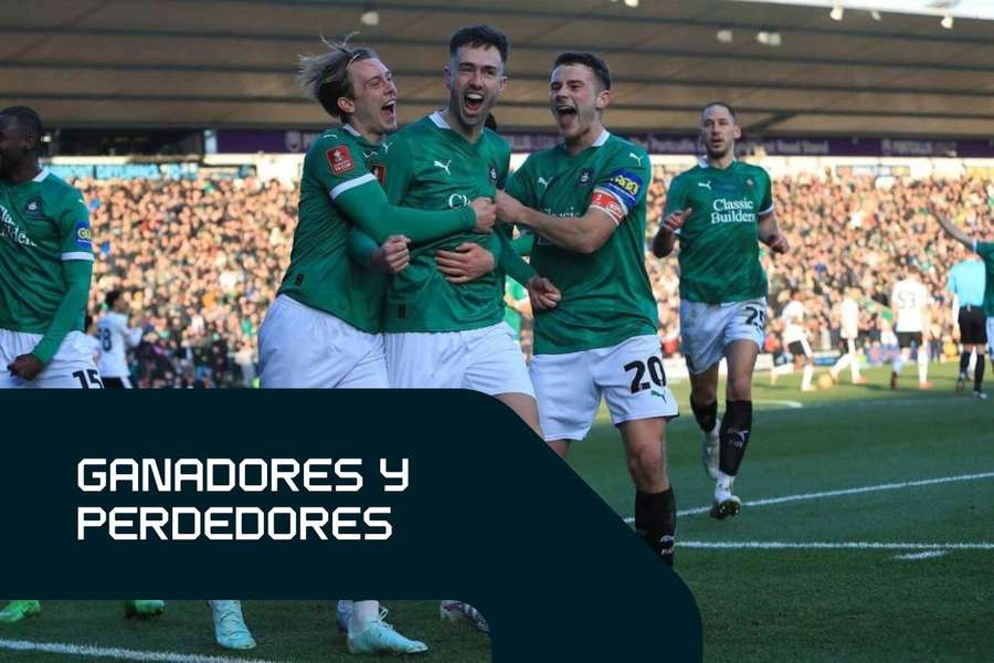 La fiesta de los jugadores del Plymouth