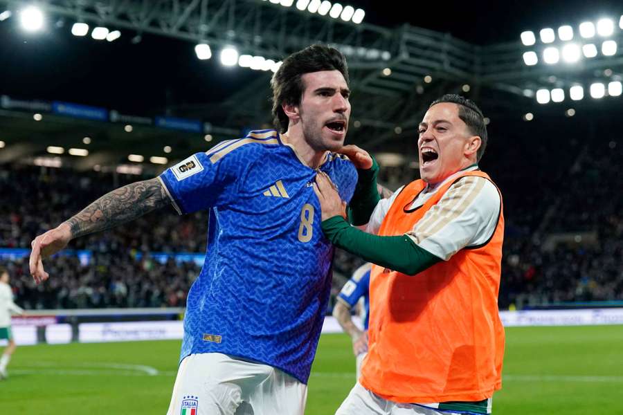 La gioia di Sandro Tonali
