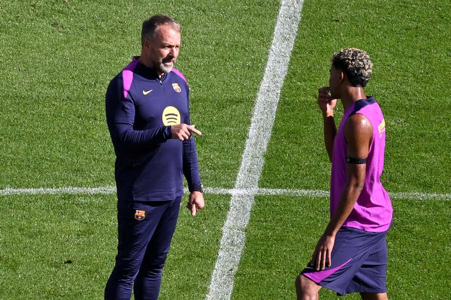 Flick y Lamine Yamal Flick y Lamine Yamal