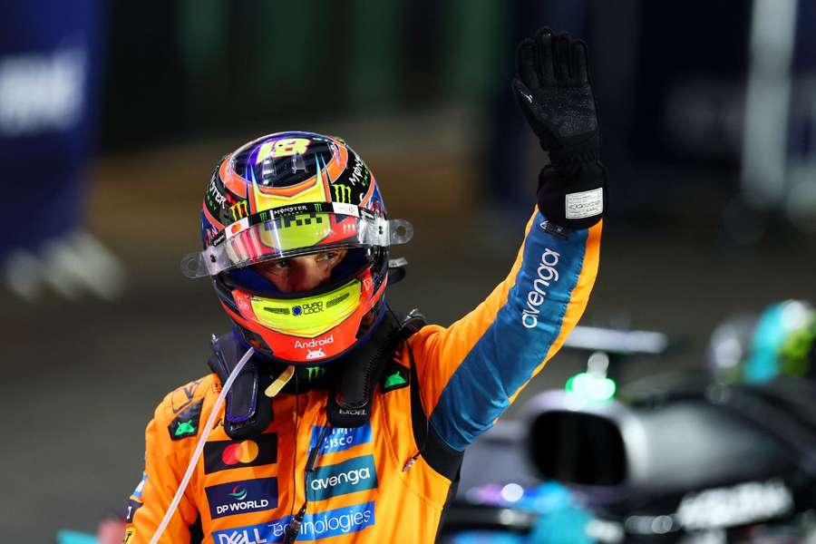 Oscar Piastri po wygraniu sprintu w Katarze Oscar Piastri po wygraniu sprintu w Katarze