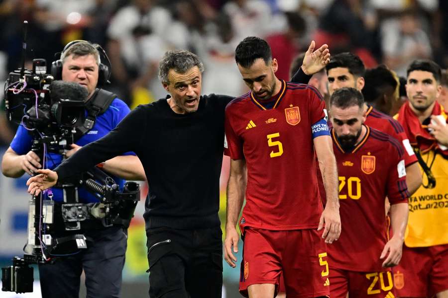 Luis Enrique lamentou apenas o erro na saída de bola que deu golo alemão