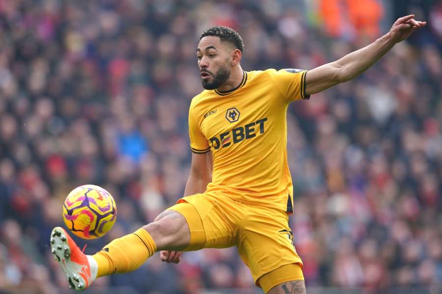 Matheus Cunha, do Wolverhampton, em ação