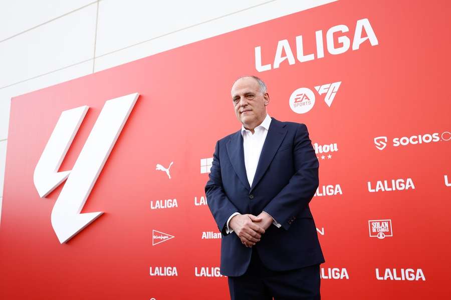 Tebas assumiu presidência da LaLiga em abril de 2013 Tebas assumiu presidência da LaLiga em abril de 2013