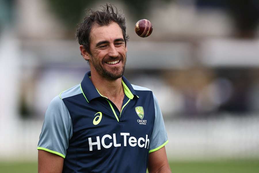 Australia's Mitchell Starc grins during a training session at Lord's this week.