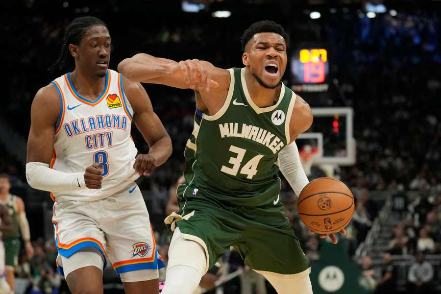 Milwaukee's Giannis Antetokounmpo scored 30 points and grabbed a season-high 19 rebounds to lead the Bucks over the Oklahoma City Thunder