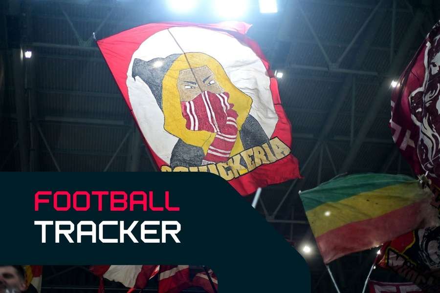 Bayern fans in Bergamo tonight