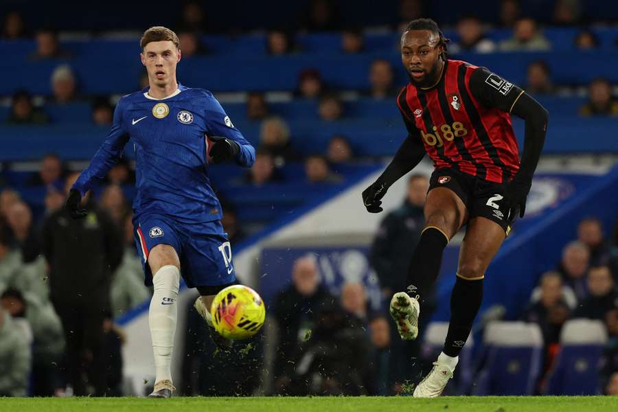 Bournemouth's Antoine Semenyo (R) is reportedly set to join Manchester City Bournemouth's Antoine Semenyo (R) is reportedly set to join Manchester City