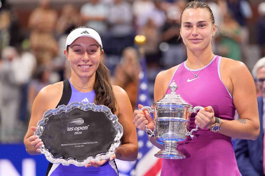 Jessica Pegula (left) will move up to world number three