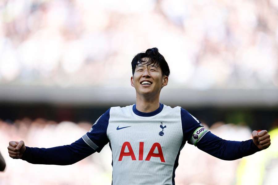 Heung-min Son, exultante tras su gol al West Ham