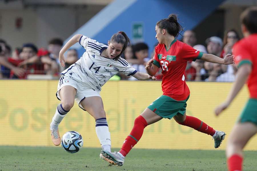 Dragoni in action against Morocco