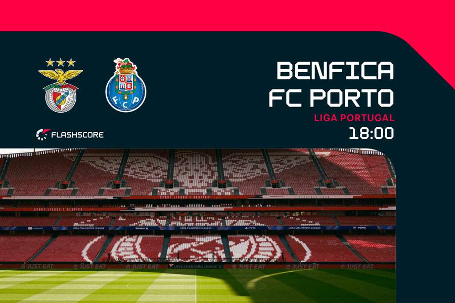 Benfica e FC Porto defrontam-se no Estádio da Luz