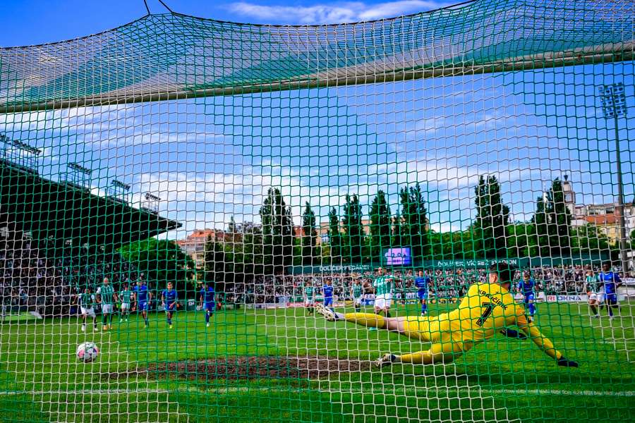 Josef Jindřišek proměnil proti Liberci penaltu a stal se historicky nejstarším střelcem Chance Ligy.