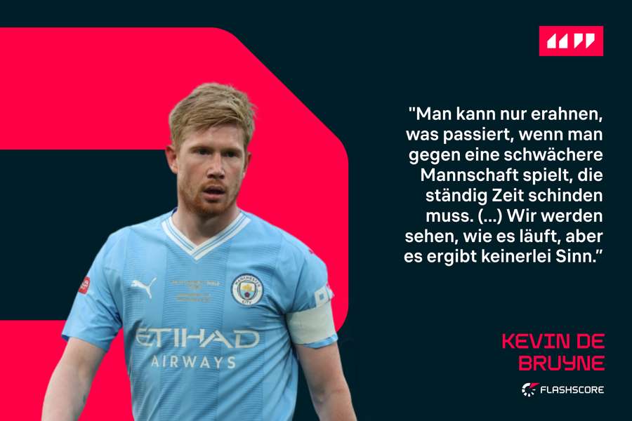 Champions-League-Sieger De Bruyne hat kein Verständnis für die neuen Regelungen.