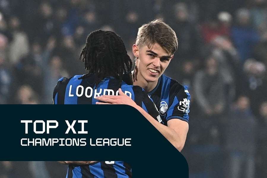 Charles De Ketelaere festeggia con Ademola Lookman