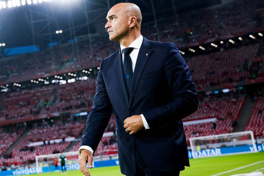 Roberto Martínez dirigiendo a Portugal