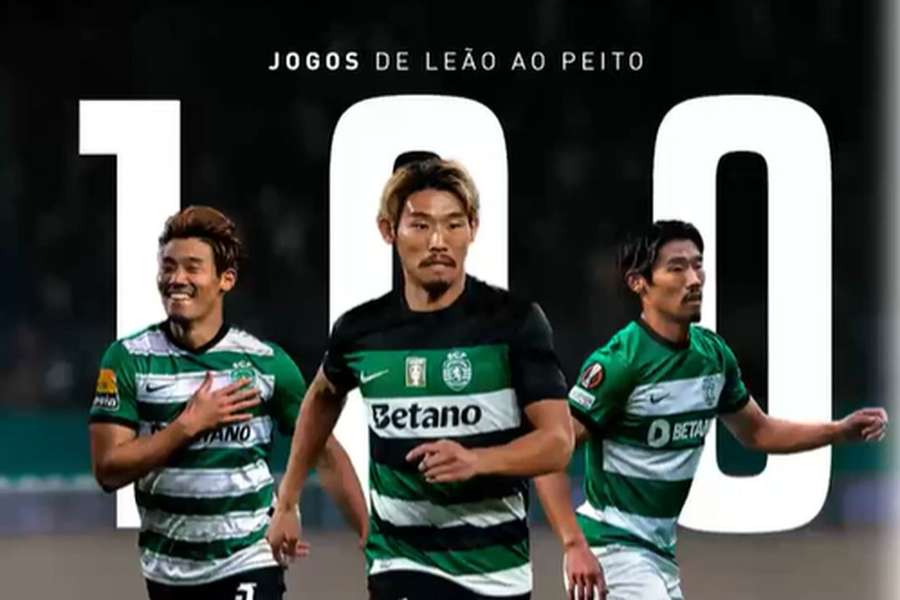 Morita chegou aos 100 jogos oficiais pelo Sporting