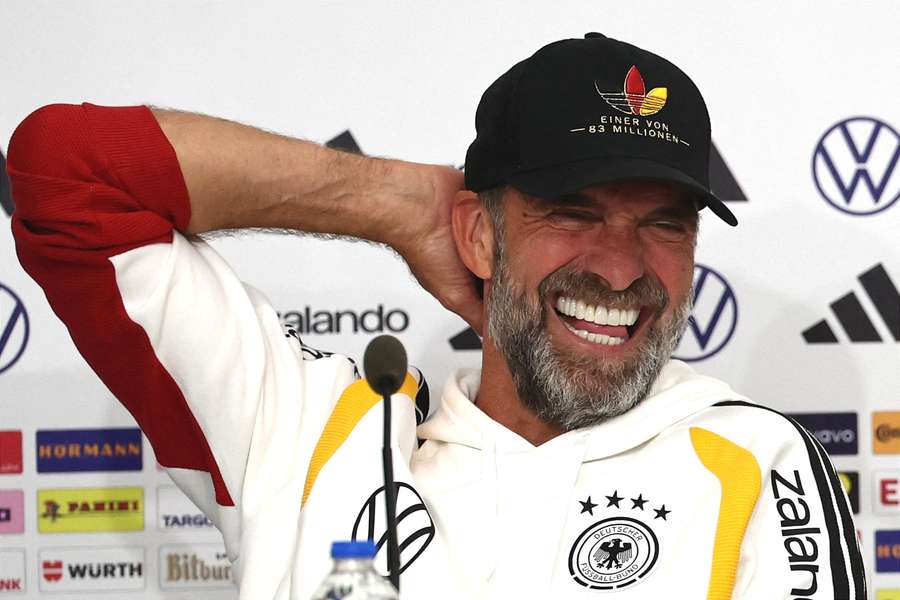 Jürgen Klopp auf der Pressekonferenz vor dem Spiel Jürgen Klopp auf der Pressekonferenz vor dem Spiel