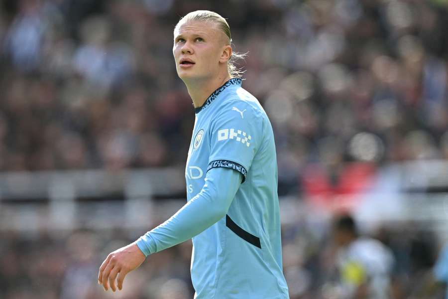 Erling Haaland in azione in Premier League